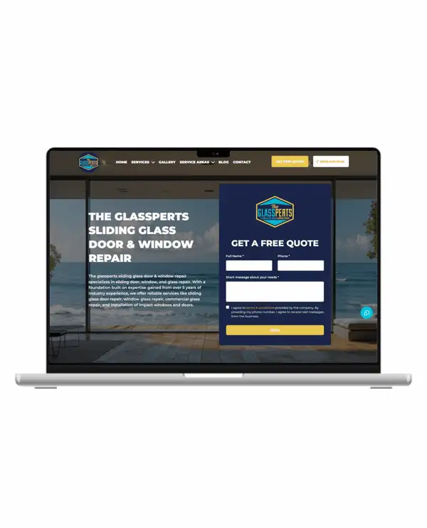 Demo: a quote form on a contractor website, then an instant text reply