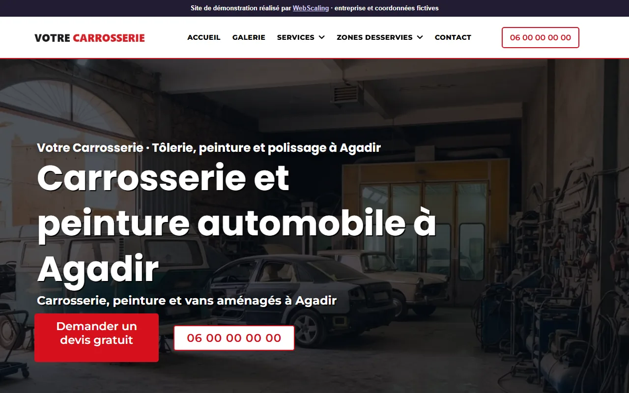 Atelier de carrosserie & peinture